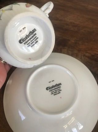 Tasse et sous-tasse Mars/March angleterre