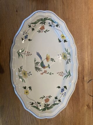 PLAT OVALE GIEN - Decors ANNAM