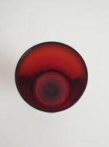 4 verres à eau ou à vin rouge rubis - Luminarc France