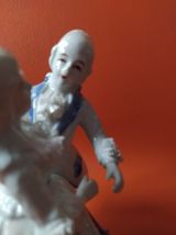 Statuette couple dansant en porcelaine