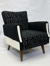 PAIRE DE FAUTEUILS VINTAGE FORME CUBE ANNEE 1960