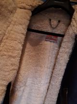 Blouson d'aviateur cuir et mouton