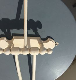 Porte serviettes en bois année 50