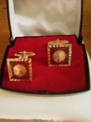 Boutons de manchette ancien et sa boite d'origine