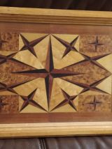 Plateau artisanal en marqueterie