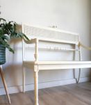 Banquette vintage style Louis XVI Cannage