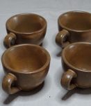 Petits verres à liqueur, eau de vie anciens tasses poterie M