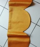 Rideaux orange x4