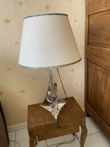 pied de lampe en cristal Saint-Louis 1950