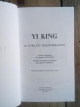 Le livre des transformations Yi King 