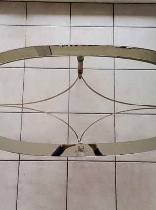 Table basse vintage en laiton