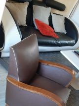 Fauteuil club simili cuir