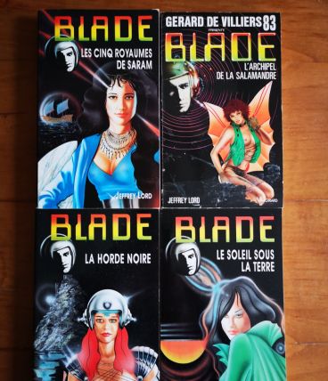 LOT DE 4 LIVRES - BLADE - JEFFREY LORD