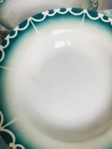 8 assiettes creuses Digoin style Art déco
