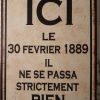 Plaque métal vintage ICI