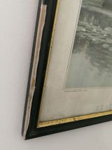 Cadre typogravure '' Sérénade au petit TRIANON '' 