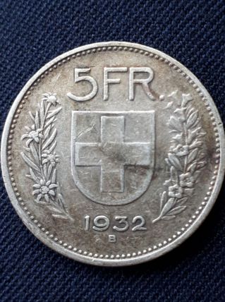 Monnaie Suisse 5 Frs 1932