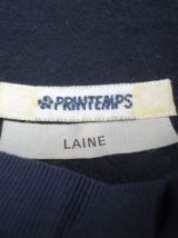 Chapeau voilette marine en laine feutrée 