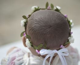 Couronne de fleurs bébé