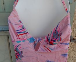 MAILLOT DE BAIN VINTAGE T 38-36 TBE ROSE