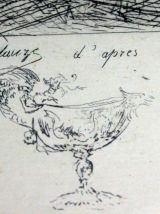 Grande Eau Forte "L'Entrée de Charles V à Anvers"