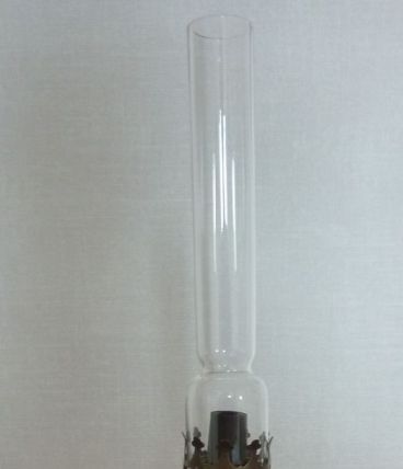 Ancienne lampe à pétrole allemande HS en cuivre jaune époque