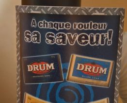Lampe publicitaire (tabac) DRUM  