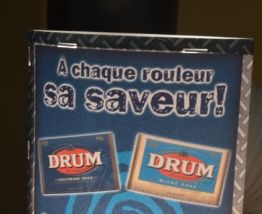 Lampe publicitaire (tabac) DRUM  