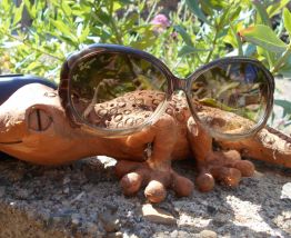 lunettes vintage galliano neuf  kaki 