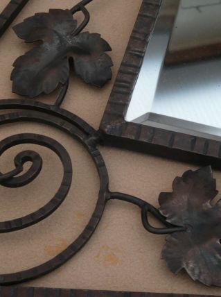 Miroir Fer Forgé Années 30 