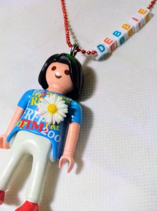 Collier Playmobil, prénom personnalisable