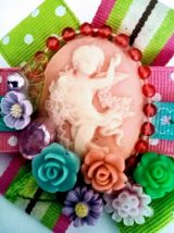 Broche camée sur rosace, broche victorienne