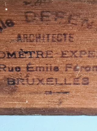 Instrument de mesure de géomètre en laiton, ancien
