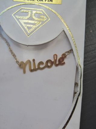 collier prénom NICOLE