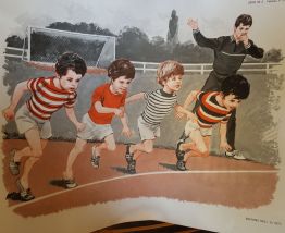3 belles affiches d'école ancienne vintage