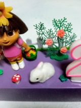 Bougeoir d'anniversaire Dora, Exploratrice, bougie chiffre
