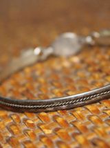 Ancien Bracelet argent et pierre bleu  année 70