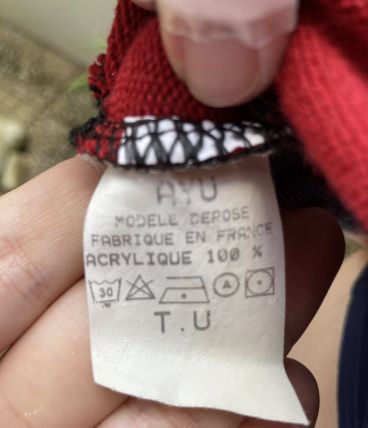 Pull vintage à fleurs 