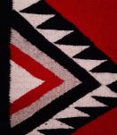 Tapis kilim ethnique oriental rouge noir beige 60x130cm