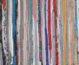 Tapis indien, tissé à la main, forme rectangulaire, Polyeste
