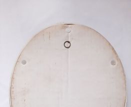 Ancien Médaillon cadre bombé Tableau ovale fleurs séchées 