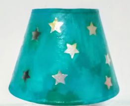 Lampe Playmobil de chevet fusée et astronaute, étoiles dorée