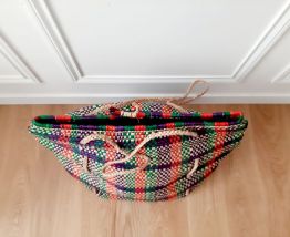 Grand Paniersac  Africain violet rouge vert avec hanses