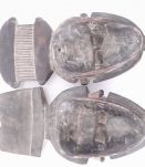 Masques couple africain baoulé,masque portrait Ndoma Mblo