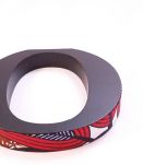 Dessous de plat en bois massif et tissu africain wax,