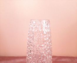 Abat jour en verre, année 60 70, verre pressé, en relief