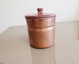 Seau à glaçon  en acier 1L couvercle en bois ( ref K6)