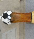 Bouteille en verre '' ballon de foot '' 