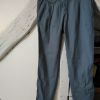 Pantalon bleu-gris coupe carotte Chino  femme taille 36 