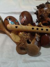 LOT INSTRUMENTS DE MUSIQUES divers en bois 